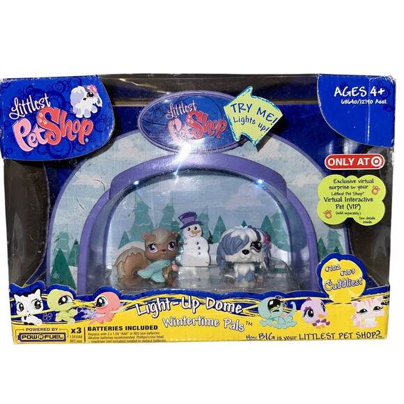 NEW '08 Littlest Pet Shop Wintertime Pals Light Up Dome W/batt WORKS Target excl - Picture 1 of 11